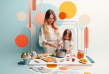 آموزشی, تغذیه غذا پختن با مادر