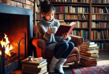 کتاب خواندن در کتابخوانه