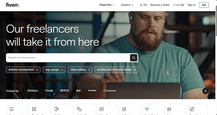 تکنولوژی, کسب درآمد, نرم افزار fiverr
