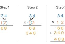 ضرب دو رقمی در دو رقمی