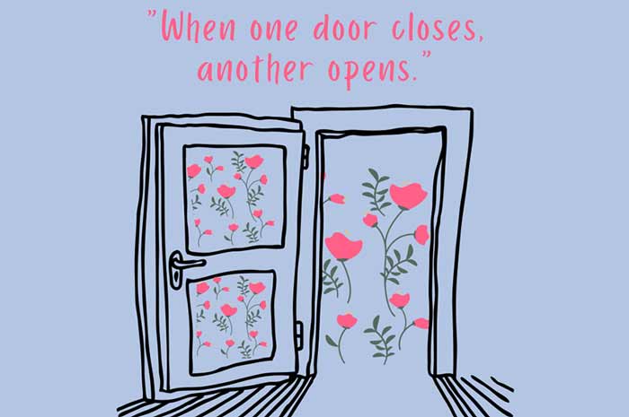 انگلیسی, ضرب المثل, ضرب المثل انگلیسی ضرب المثل When one door closes, another opens