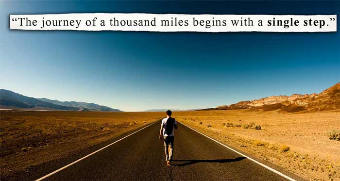 انگلیسی, ضرب المثل, ضرب المثل انگلیسی ضرب المثل A journey of a thousand miles begins with a single step