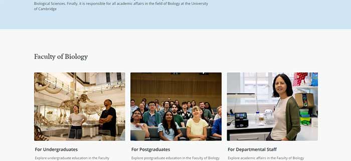 سایت دانشگاه کمبریج (انگلستان)