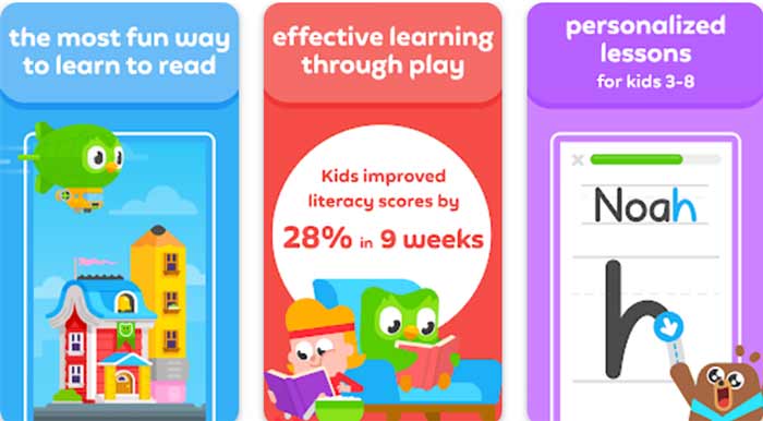 نرمافزار آموزشی, نرمافزار کودکان Duolingo Kids