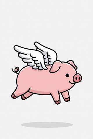 ضرب المثل, ضرب المثل انگلیسی ضرب المثل When pigs fly