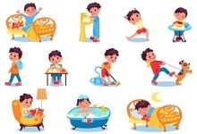 برنامه ریزی روزانه یک پسر