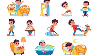 برنامه ریزی روزانه یک پسر