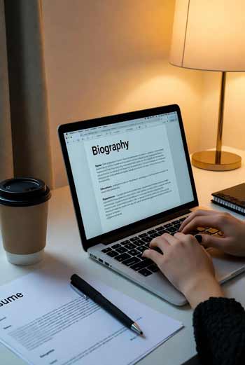 زندگی نامه, زندگی نامه مختصر نوشتن بیوگرافی مختصر